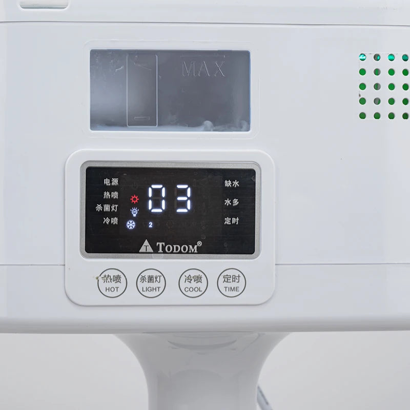 Facial Steamer with Hot and Cold Spray Dual Pipes LED Control Screen for Hydration Smooth Skin Pore Cleansing and Deep Care