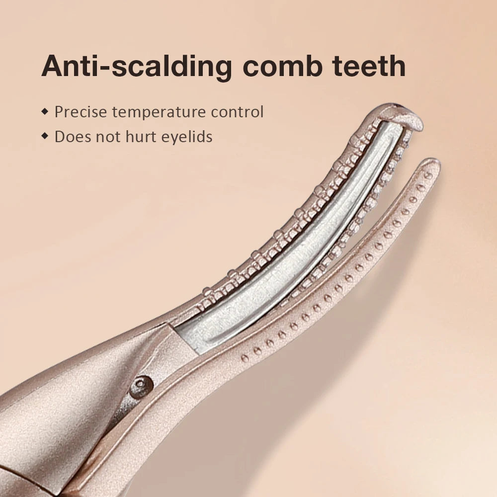 2 IN 1 Electric Eyebrow Shaver Eyelash Curling Two-gear Temperature Adjustment Heated Eyelash Curler Automatic Eyebrow Trimmer