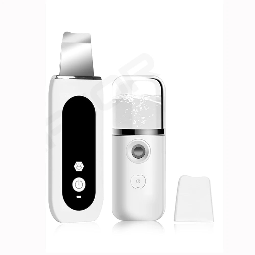 Ultrasonic Skin Scrubber Facial Peeling Machine Black Dots Acne Pore Deep Cleaning Ultrasonic Face Scrubber Blackhead Remover
