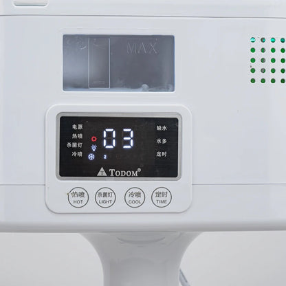 Facial Steamer with Hot and Cold Spray Dual Pipes LED Control Screen for Hydration Smooth Skin Pore Cleansing and Deep Care
