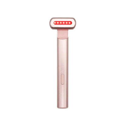 LED Eye Beauty Wand Red Blue Light Warming Massage 330° Rotatable Head Type-C Rechargeable Portable Facial Care Tool for Women