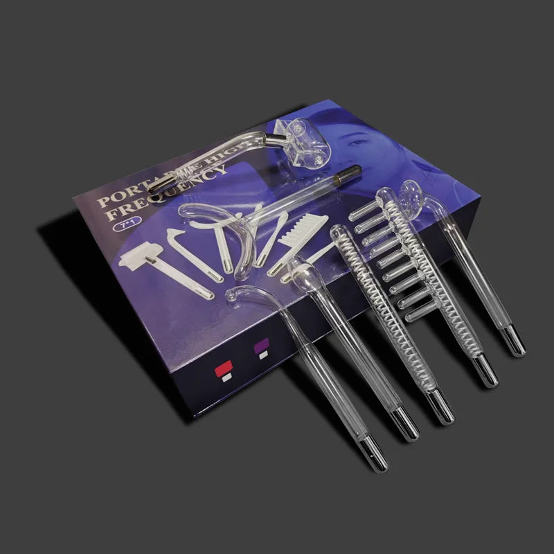 High Frequency Facial Wand For Hair Face Anti Aging Therapy Acne Tool  Neon+Argon Wands Skin Beauty (no handle）