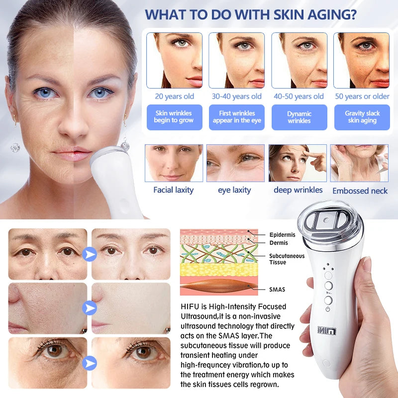 Frequency Face Skin Care Rejuvenation Wrinkle Removal Lifting Tightening Facial Physical Body Massage Beauty Machine