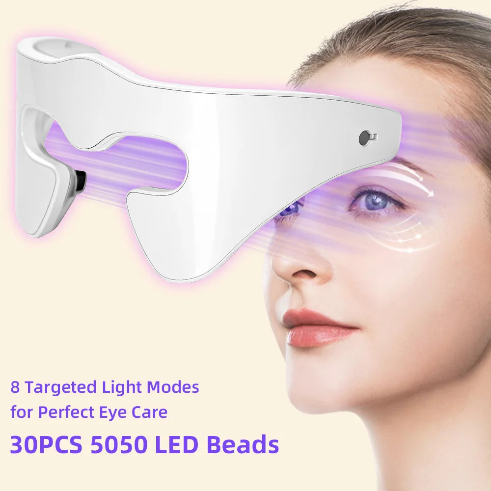 7 Colors Microcurrent Massager Glasses Eye Lifting Massage Beauty Device Under Eye Massager for Eyes Bag Puffiness Remover