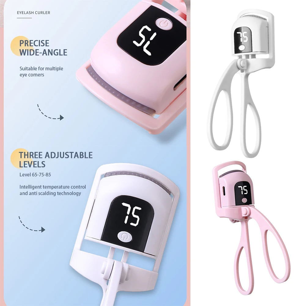 Electric Eyelash Curler,Rechargeable Heated Lash Curler,Fast Heating Eyelash Clip,Upgraded/Regular Style Eyelash Curling Clip
