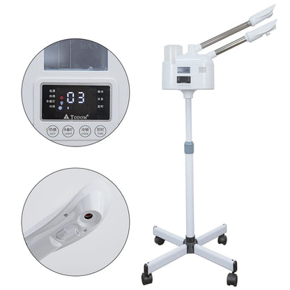 Facial Steamer with Hot and Cold Spray Dual Pipes LED Control Screen for Hydration Smooth Skin Pore Cleansing and Deep Care