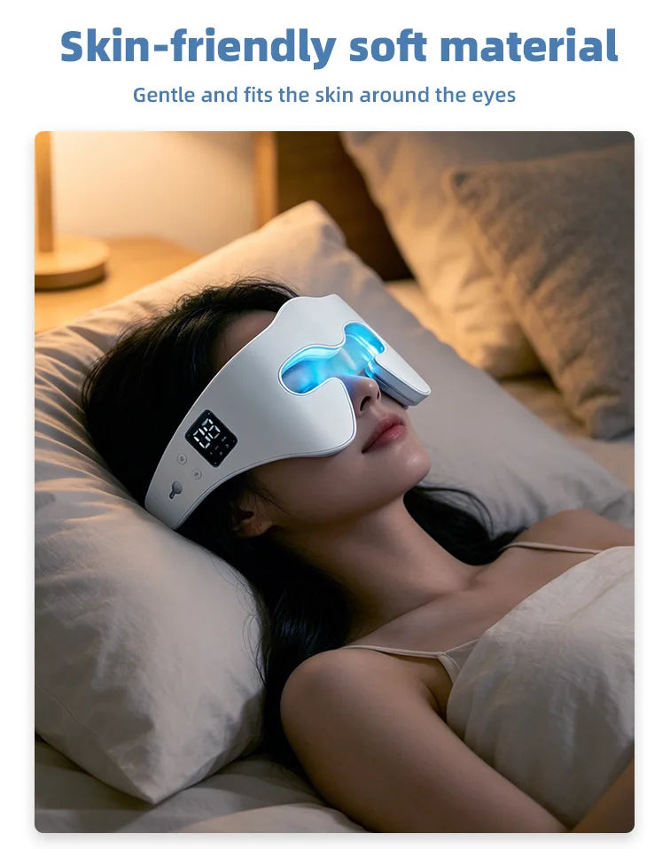 7 Colors Microcurrent Massager Glasses Eye Lifting Massage Beauty Device Under Eye Massager for Eyes Bag Puffiness Remover