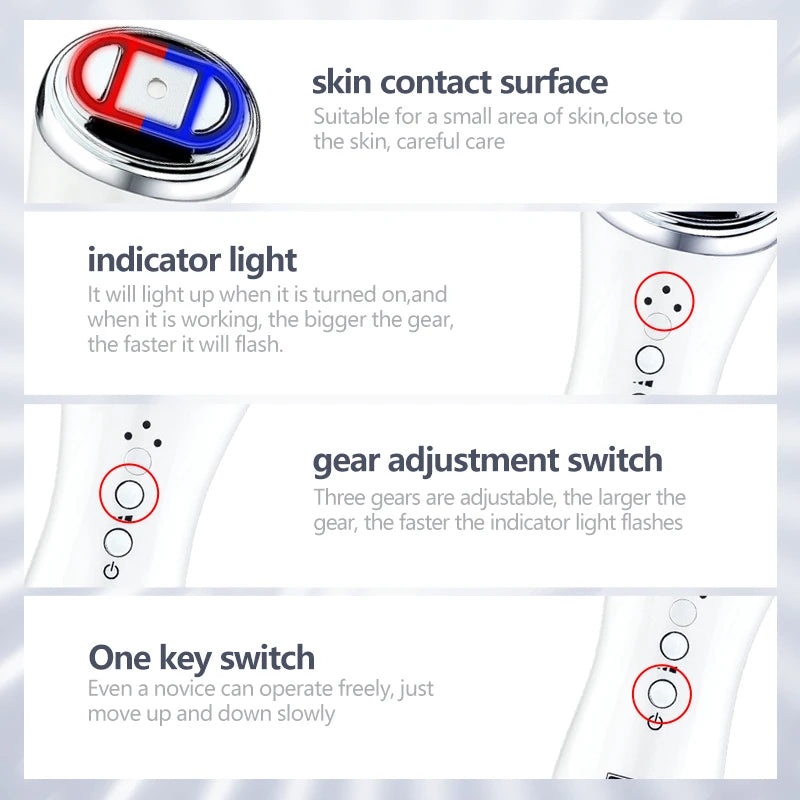 Frequency Face Skin Care Rejuvenation Wrinkle Removal Lifting Tightening Facial Physical Body Massage Beauty Machine