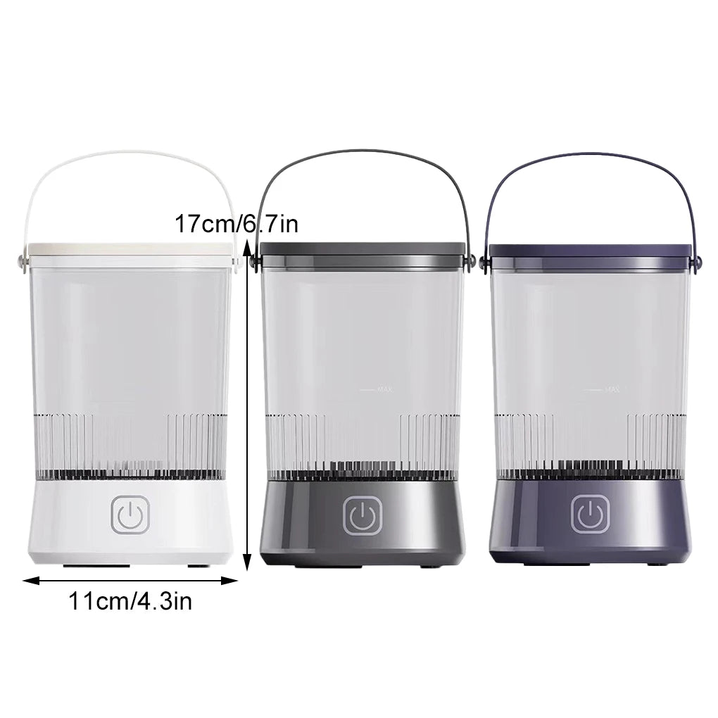 2025 USB Electric Makeup Brush Cleaner Portable 3 In 1 Makeup Brushes Drying Rack Lazy Cleaning Brush Washer Quick Dry Tool