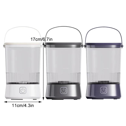 2025 USB Electric Makeup Brush Cleaner Portable 3 In 1 Makeup Brushes Drying Rack Lazy Cleaning Brush Washer Quick Dry Tool