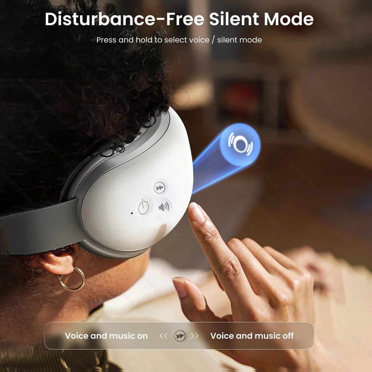 Eye Massager With Heat Smart Vibration Massager With Heat Airbag Compress Eye Mask Care Instrument Sleepping Eye Relax Fatigue