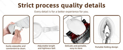 Eye Massager With Heat Smart Vibration Massager With Heat Airbag Compress Eye Mask Care Instrument Sleepping Eye Relax Fatigue