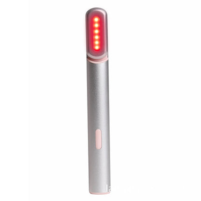 LED Eye Beauty Wand Red Blue Light Warming Massage 330° Rotatable Head Type-C Rechargeable Portable Facial Care Tool for Women