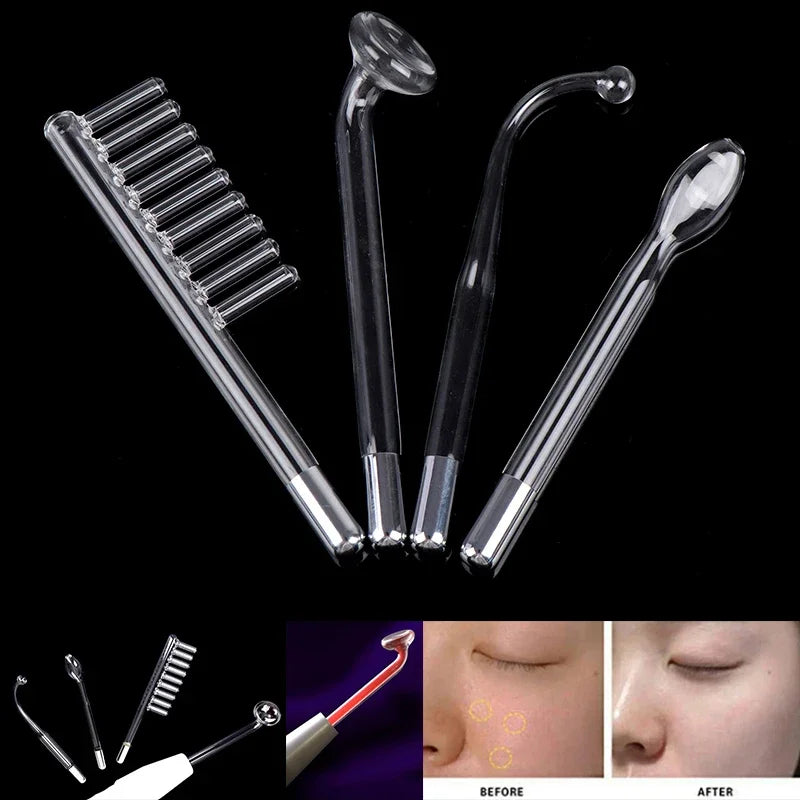 High Frequency Facial Machine Accessories Electrode Wand Electrotherapy Glass Tube Acne Spot Wrinkles Remover Beauty Therapy