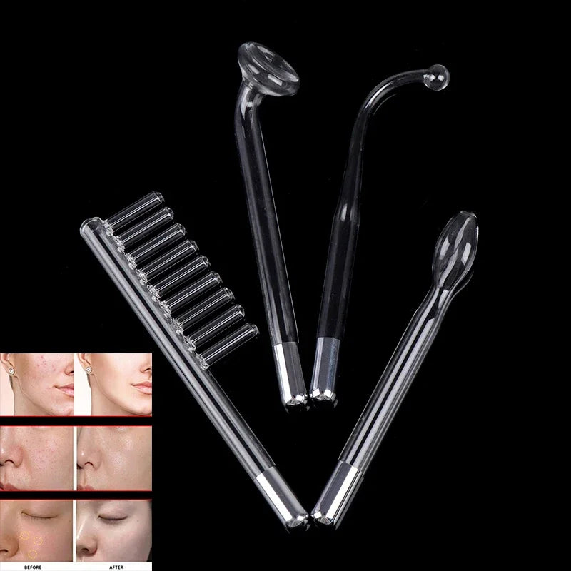 High Frequency Facial Machine Accessories Electrode Wand Electrotherapy Glass Tube Acne Spot Wrinkles Remover Beauty Therapy