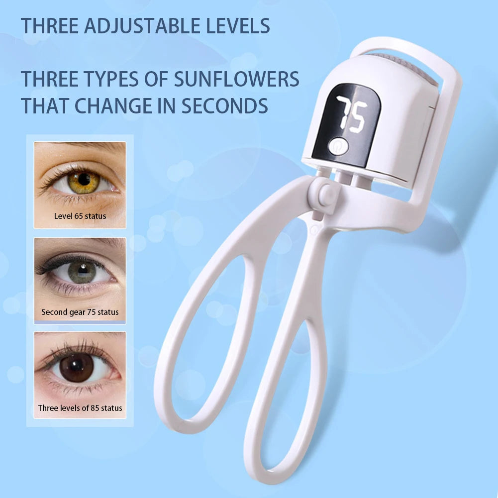 Electric Eyelash Curler,Rechargeable Heated Lash Curler,Fast Heating Eyelash Clip,Upgraded/Regular Style Eyelash Curling Clip