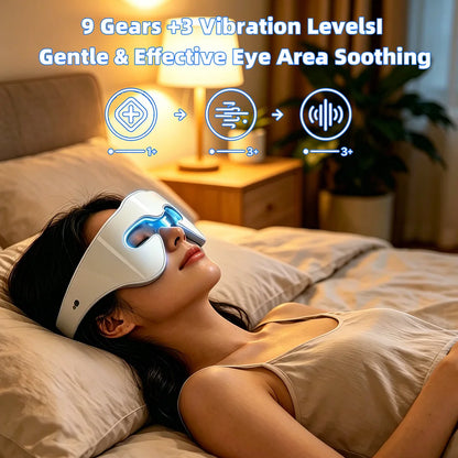 7 Colors Microcurrent Massager Glasses Eye Lifting Massage Beauty Device Under Eye Massager for Eyes Bag Puffiness Remover