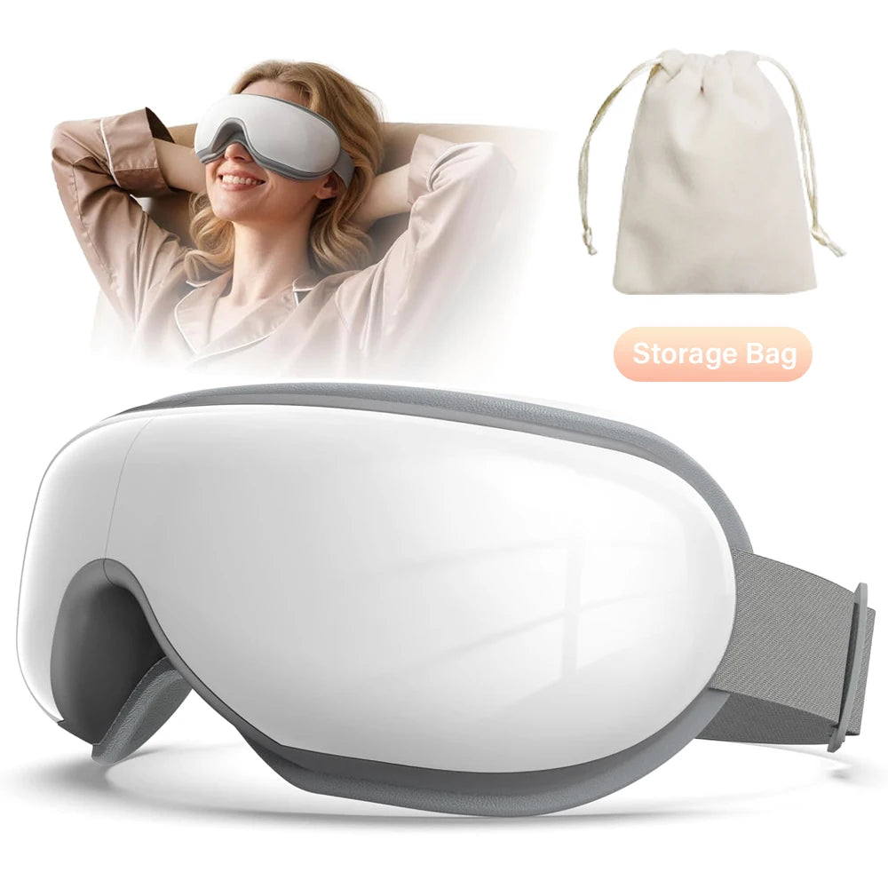 Eye Massager With Heat Smart Vibration Massager With Heat Airbag Compress Eye Mask Care Instrument Sleepping Eye Relax Fatigue