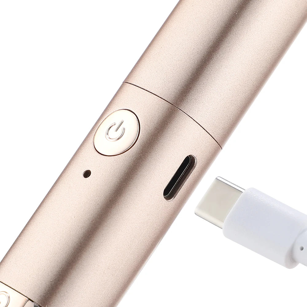 2 IN 1 Electric Eyebrow Shaver Eyelash Curling Two-gear Temperature Adjustment Heated Eyelash Curler Automatic Eyebrow Trimmer